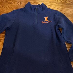 Champion Navy Blue Quarter-Zip Sweatshirt